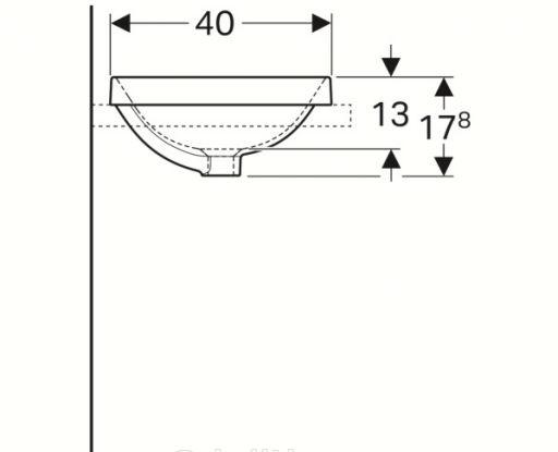 Geberit Variform, Накладная (чаша), 500.736.01.2