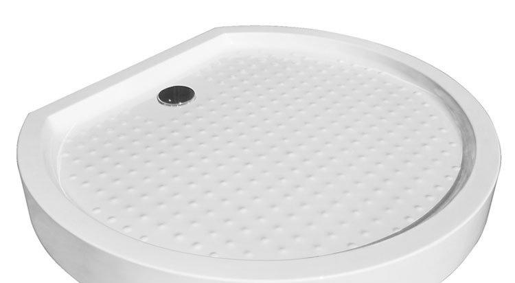 Душевой поддон - Cezares, Modena, 123x110x5 см, TRAY-A-MODENA-O-123/110-15-W