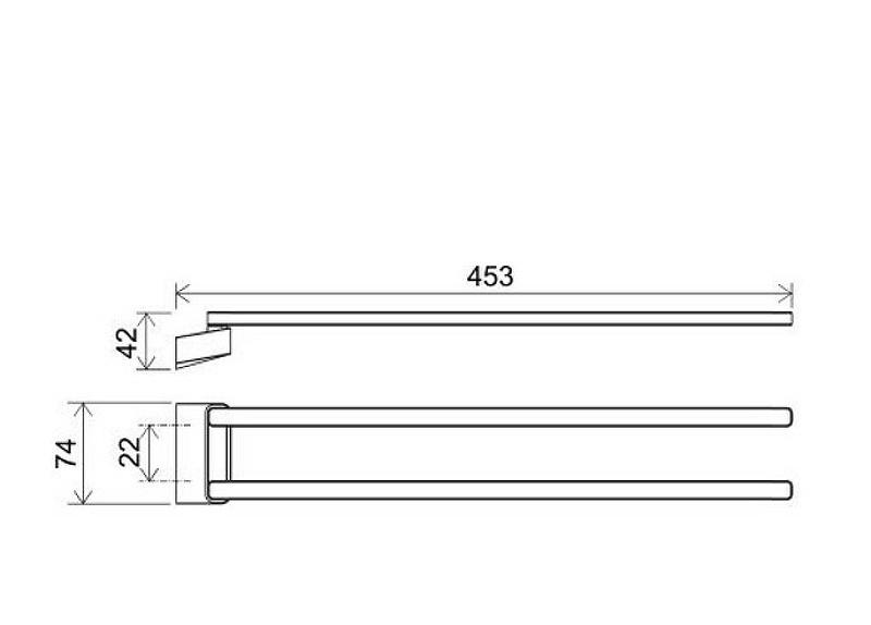 Ravak 10°, Полотенцедержатель, X07P564