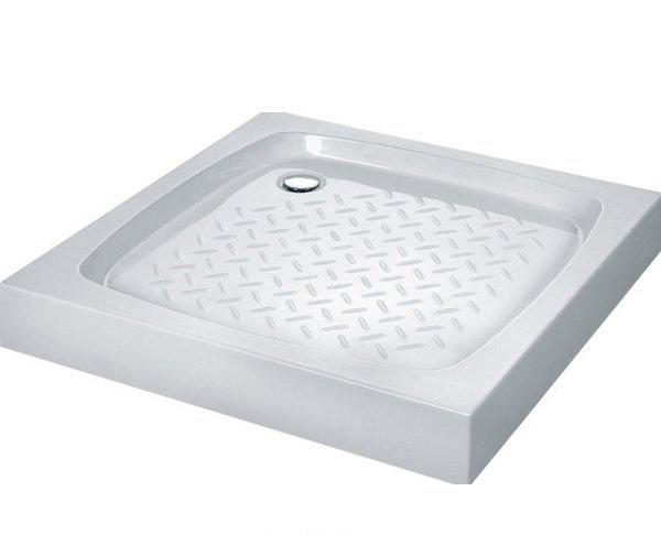 Душевой поддон - Cezares, Tray, 90x90x15 см, PRATICO-TRAY-GL-A-A-90-15-W