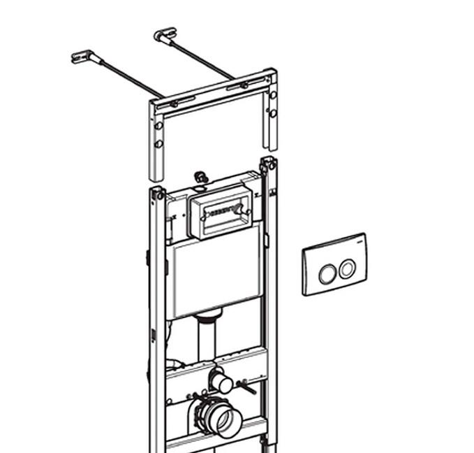 Aquatek Европа, Унитаз подвесной с инсталляцией и кнопкой, SET ЕВРОПА хром