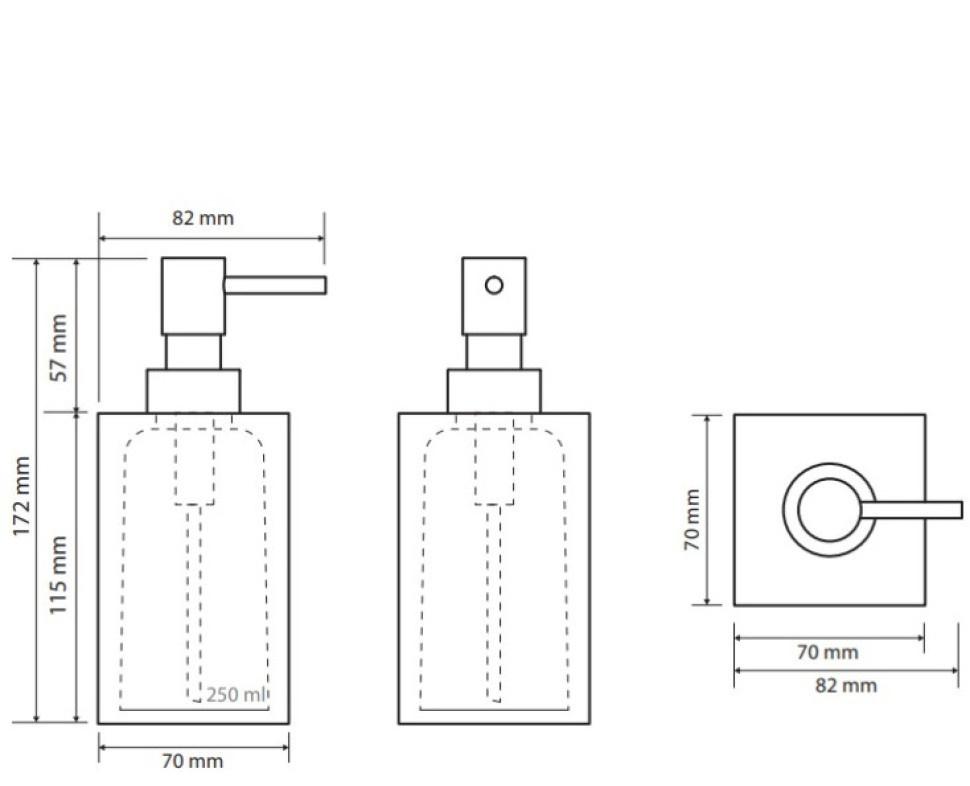 Bemeta Vista, Дозатор для жидкого мыла, 120109016-104