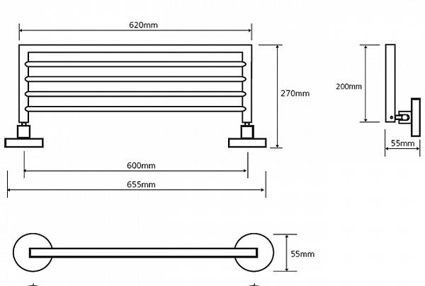 Bemeta Omega, Полотенцедержатель, 104205152