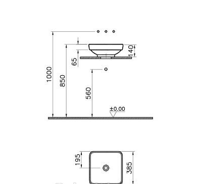 Vitra Water jewels, Раковина, 4441B097-1747