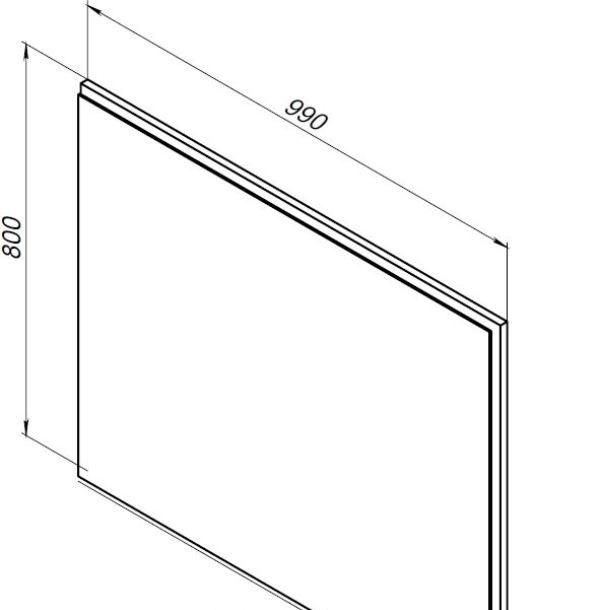 Aquanet Nova Lite, Зеркало, 00242622