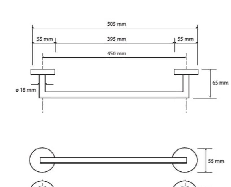 Bemeta Graphit, Полотенцедержатель, 156204022
