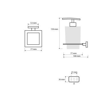 Bemeta NIKI, Дозатор для жидкого мыла, 153209049