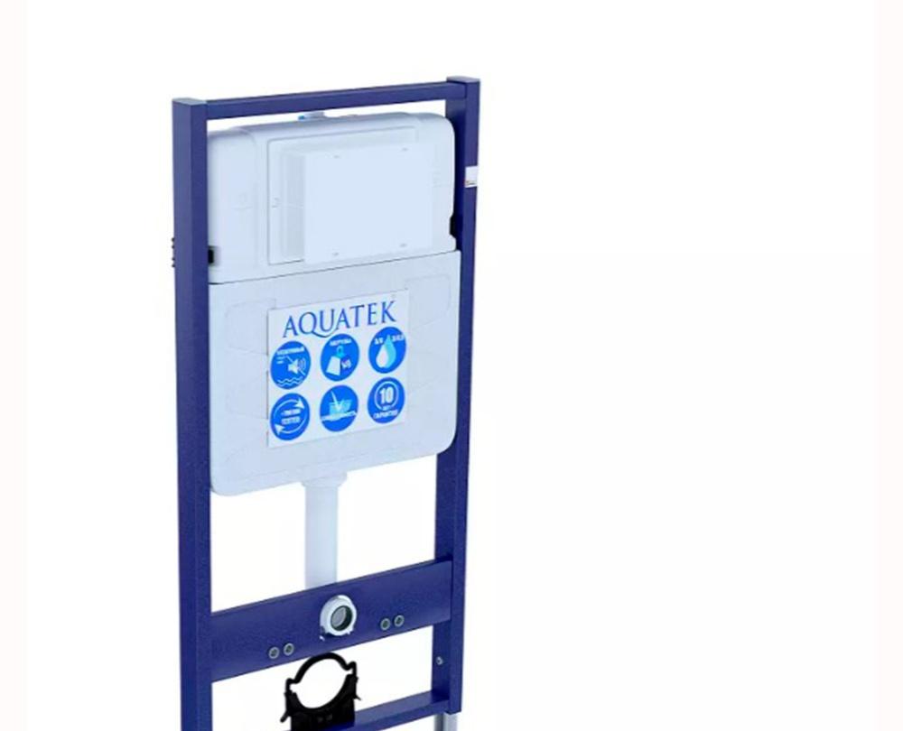 Vitra Spinflush, Унитаз подвесной с инсталляцией и кнопкой, сет AquatekVitrA S10 SpinFlush