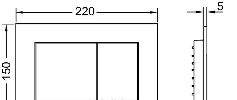 Инсталляция для унитаза - Tece, Base, 16x50x112 см, 9400412/K447401