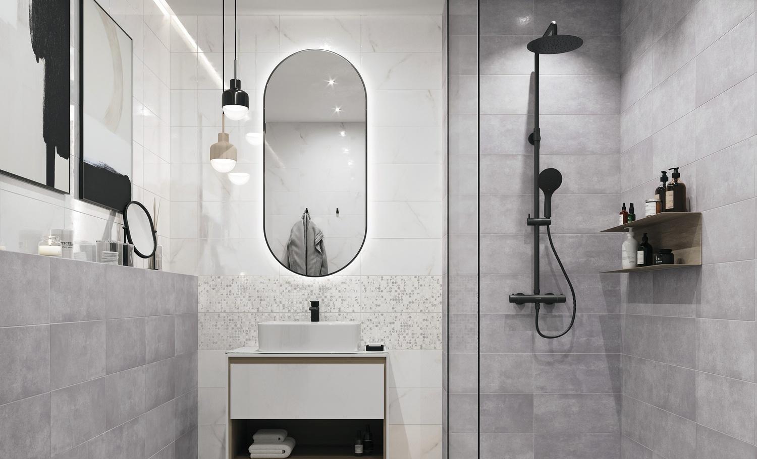 Картинка Cersanit Glitter, Настенная плитка, 20x44 см