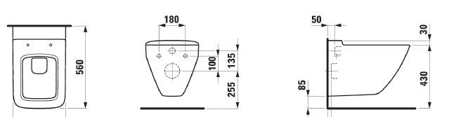 Laufen Palace, Унитаз подвесной, 8.2070.6.000.000.1 / 00218765