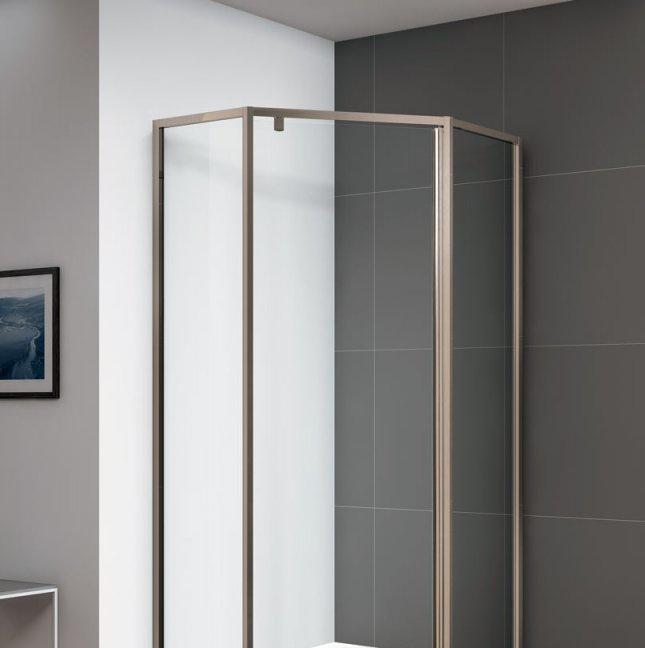 Душевой уголок - Cezares, Eco, 90x90x195 см, ECO-O-P-1-90-C-Br