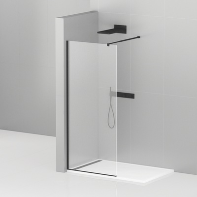 Душевая перегородка - Cezares, Liberta, 100x195 см, LIBERTA-L-1-100-C-NERO