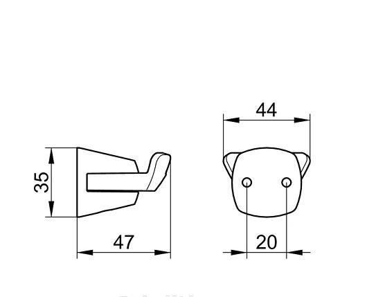 Keuco City.2, Крючок, 02715 010000