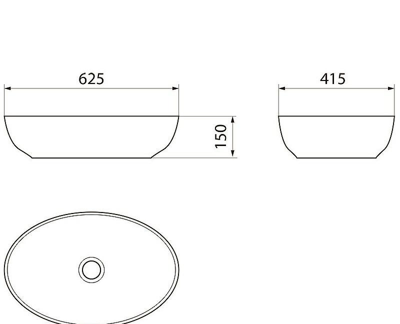 Point Сатурн, Накладная (чаша), PN43901WM