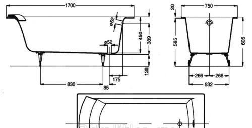 Jacob Biove, Чугунная ванна, E2930-00 RUB / E2930-00