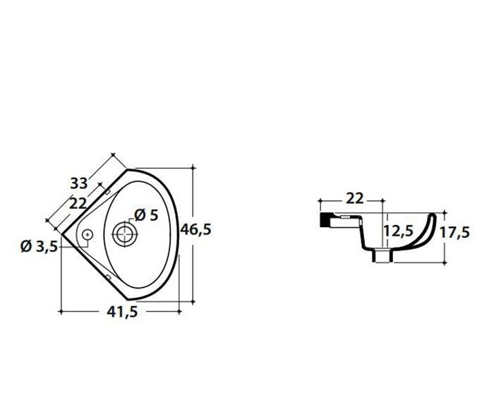 Globo Lavabi d'arredamento, Раковина, VA020.BI*1