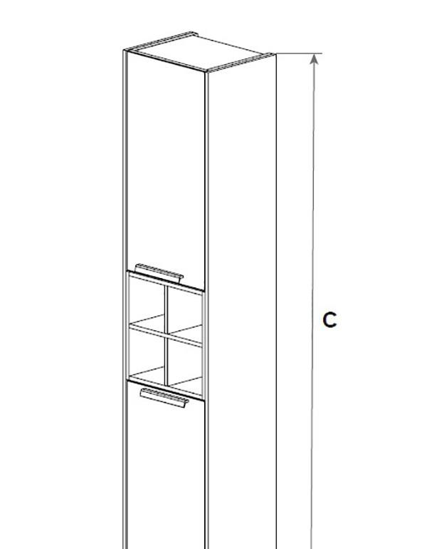 Roca Lago, Шкаф-пенал, 857297444