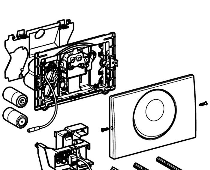 Кнопка смыва - Geberit, Sigma 10, 1.5x24.6x16.4 см, 115.891.SN.5