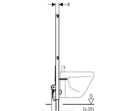 Инсталляция для биде - Geberit, Duofix, 10x50x112 см, 111.520.00.1