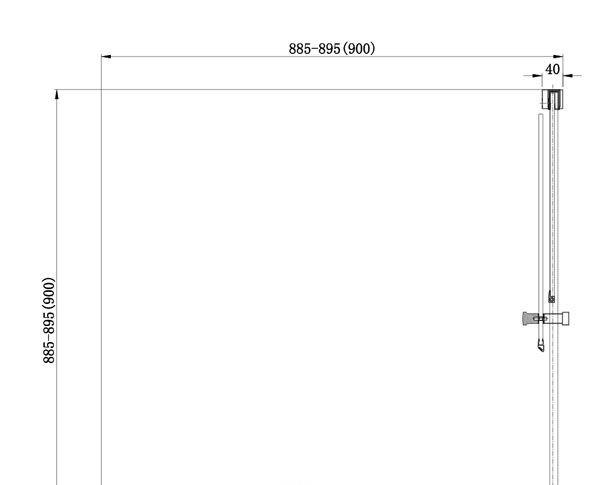 Душевой уголок - Aquanet, Delta Cube, 90x90x200 см, 00184523