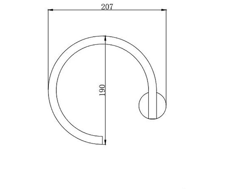 Aquatek Вега, Полотенцедержатель, AQ4012CR