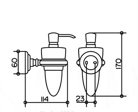 Keuco Astor, Дозатор для жидкого мыла, 02152019000