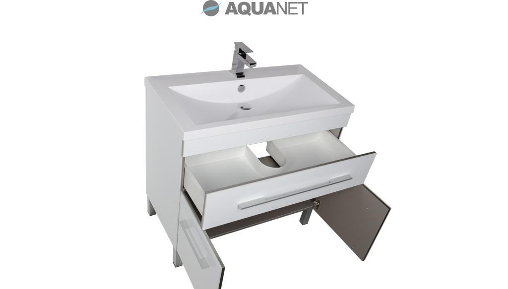 Aquanet Верона, Тумба для раковины, PIETRA MINI-400-1A-SO-BL-L