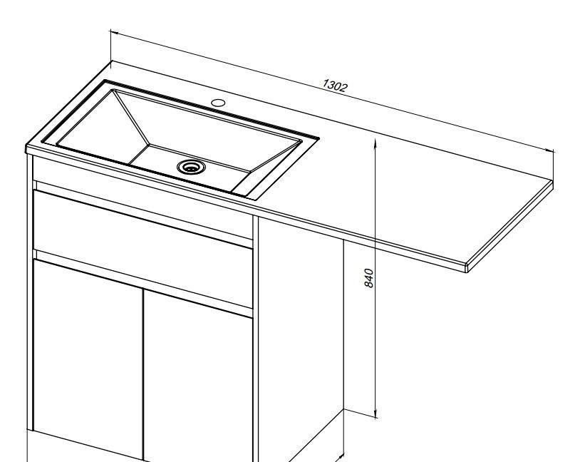 Aquanet Токио, Тумба для раковины, 00239291