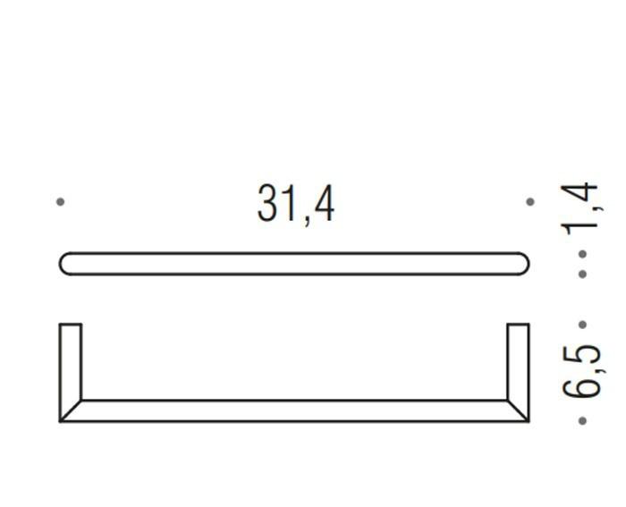 Colombo Mini, Полотенцедержатель, B4009.CR
