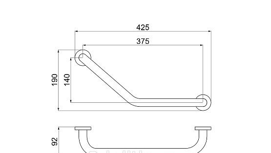 Aquatek без коллекции, Поручень, AQ4997CR