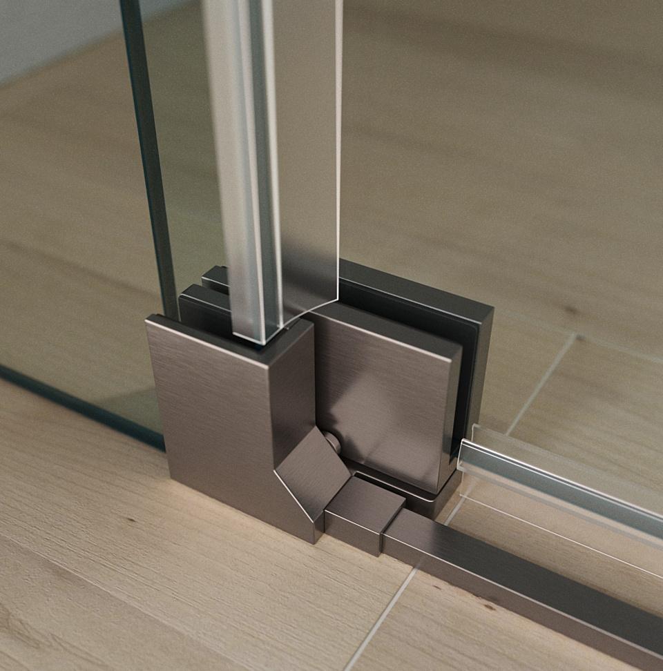 Душевая дверь - Cezares, без коллекции, 90x195 см, SLIDER-B-1-90/100-C-GM