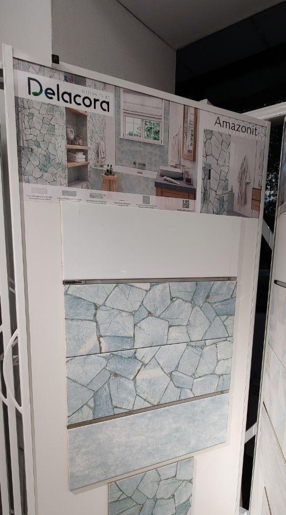 Картинка Delacora Amazonit, Настенная плитка, 25.3x75 см