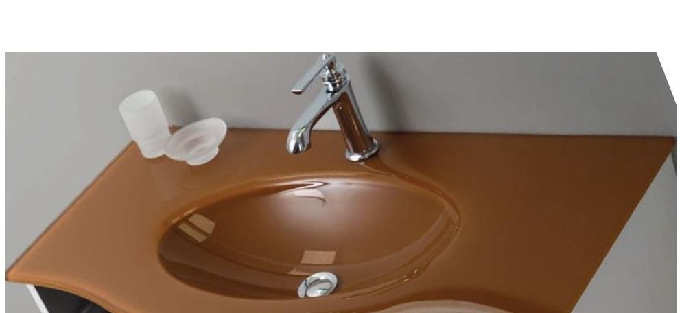 Cezares Petalo, Раковина столешница, PETALO-ORO-1000-VTR / PETALO-BIANCO-900-VTR