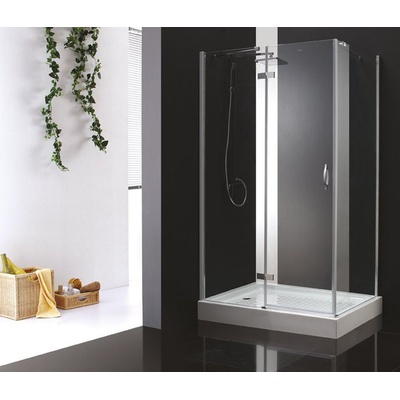 Душевой уголок - Cezares, Bergamo, 90x80x195 см, BERGAMO-W-AH-1-90/80-C-Cr-L / BERGAMO-AH-1-90/80-C-Cr-L