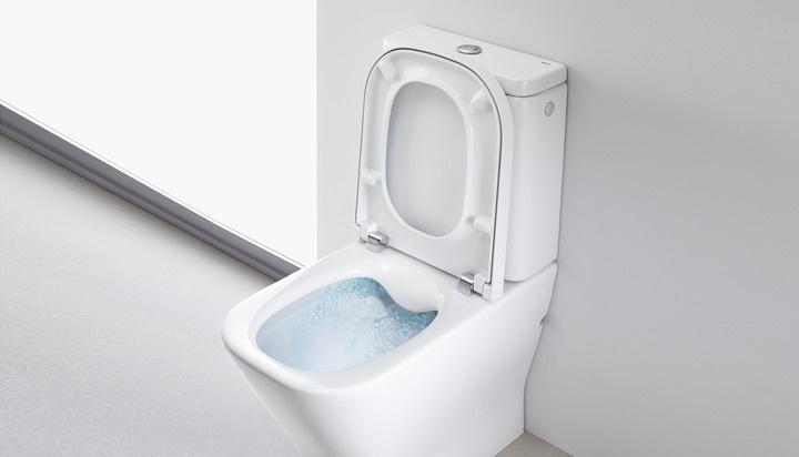 Roca Gap Rimless, Унитаз компакт, 34273700H