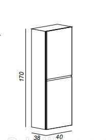 Cezares без коллекции, Шкаф-пенал, 44324