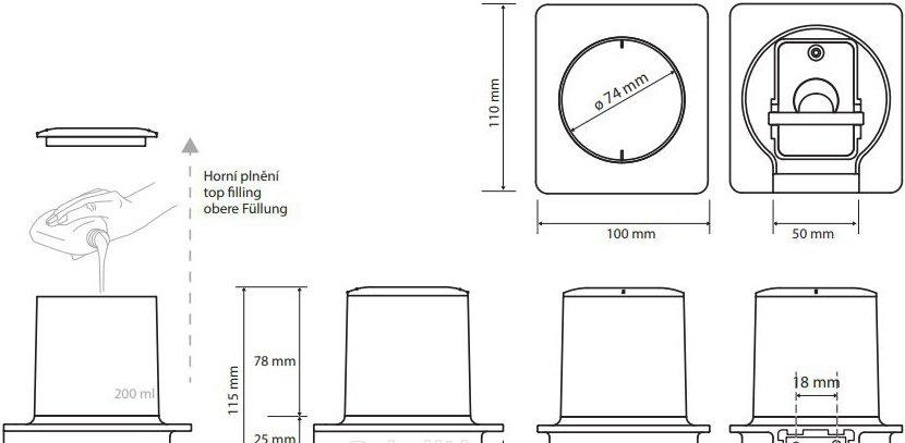Bemeta Organic, Дозатор для жидкого мыла, 157109261