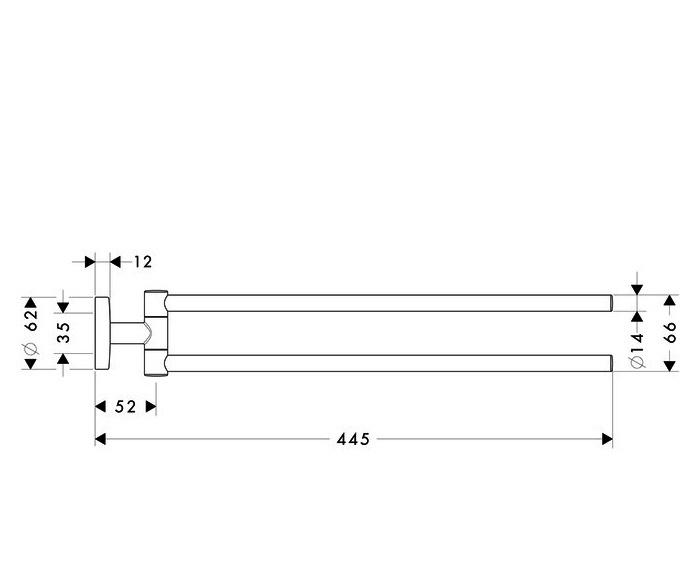 Hansgrohe Logis, Полотенцедержатель, 40516000