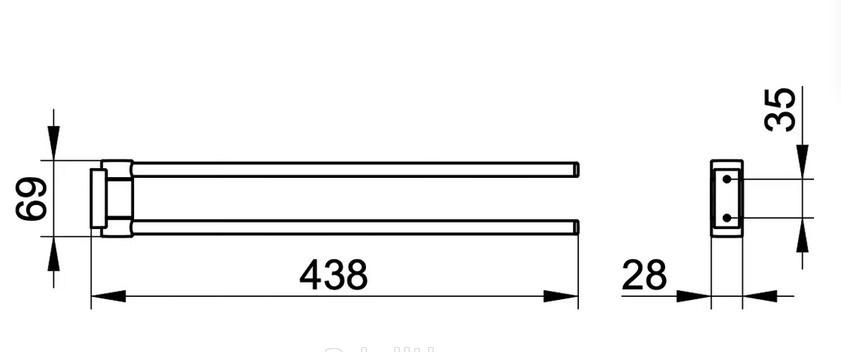 Keuco Plan, Полотенцедержатель, 14918370000 / 14918 370000