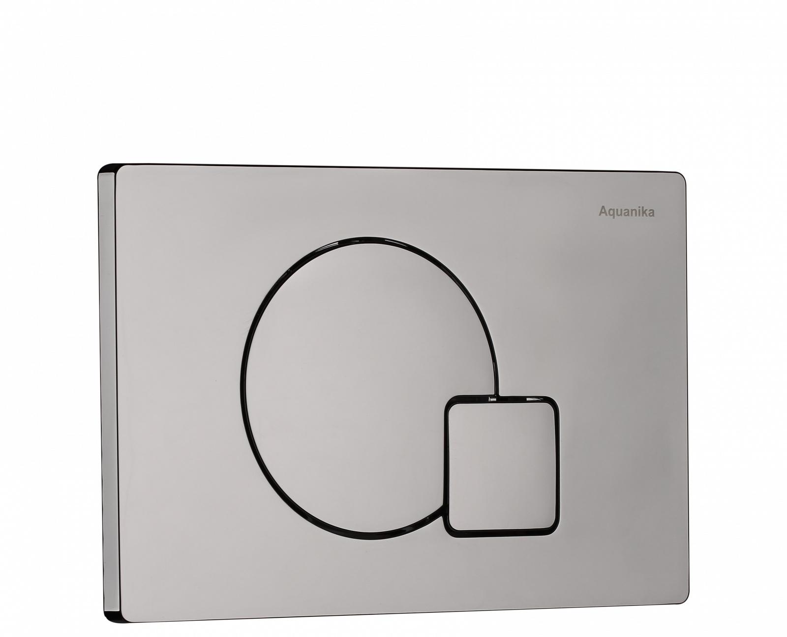 Кнопка смыва - Aquanika, Basic, 1.8x24.4x16 см, 01.02.10