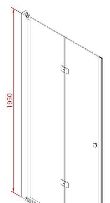 Боковая стенка - Cezares, Verona, 90x195 см, VE-W-90-FIX-C-Cr