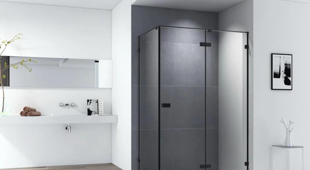 Душевой уголок - Cezares, Bellagio, 90x120x196.8 см, AH-1-120/90-C-NERO / BELLAGIO-AH-1-120/90-C-NERO