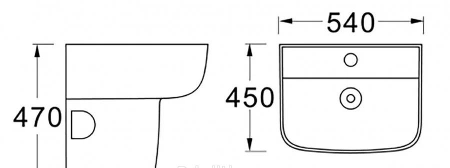 Aquatek Европа, Раковина, AQ5430-00