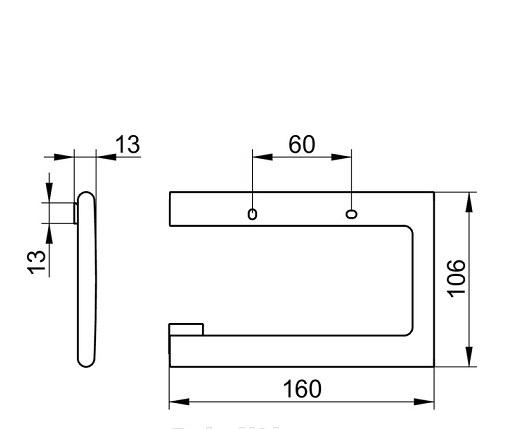Keuco Edition 400, Держатель туалетной бумаги, 11562 030000