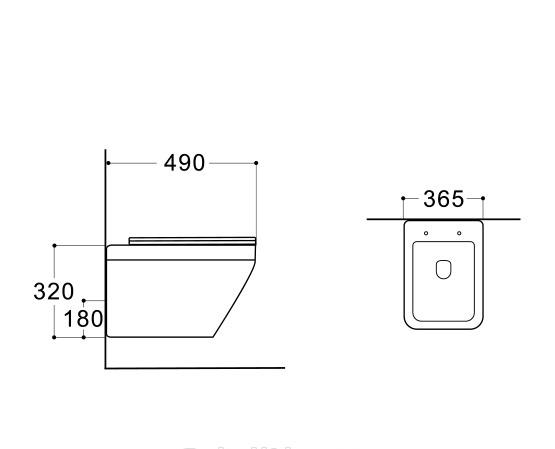 Aquatek Лира, Унитаз подвесной, AQ1155-00