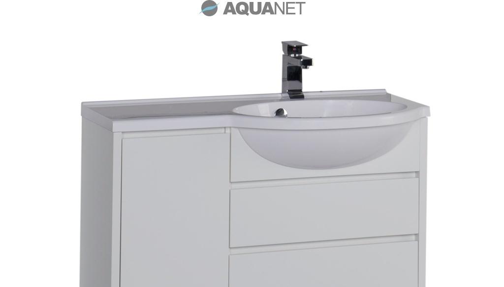 Aquanet Лайн, Тумба с раковиной, 1A215603SIW7L