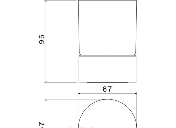 Aquatek Лира, Стакан, AQ4428MB