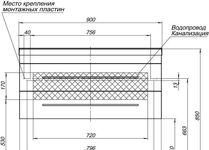 Aquanet Верона, Тумба с раковиной, 00212866