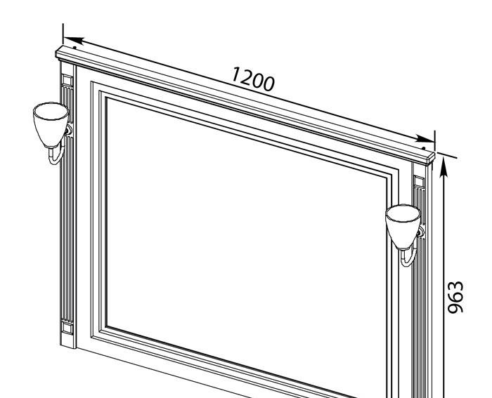Aquanet Августа, Шкаф-зеркало, 00210006